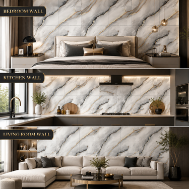 Self Adhesive Grey Shade Abstract Foam Wall Sheet 2x2 ft | 2mm Damp-Proof Decor