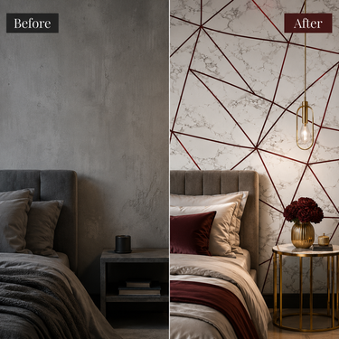 Self Adhesive Geometric Design Wallpaper 10 meter