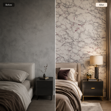 Self Adhesive White Abstract Design Wallpaper 10 meter