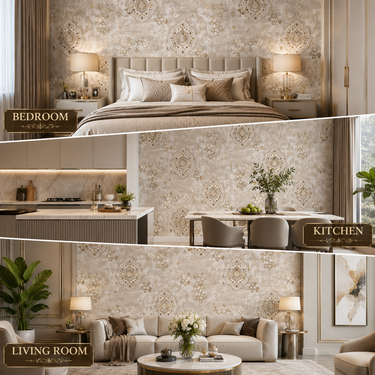 Premium Edition Wallpaper Close-Up Designer Pattern | Luxury Wall Decor | Nidhi Decor Mumbai
