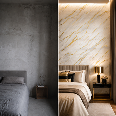 Non Self Adhesive Yellow Shade Abstract 58 SQFT Wallpaper