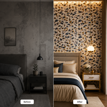 Self Adhesive PVC Foam Wall Sheet 2x2 ft (ND-177) | 2mm Damp-Proof Wall Decor