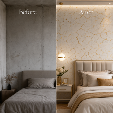 Self Adhesive PVC Foam Wall Sheet 2x2 ft (ND-153) | 2mm Damp-Proof Wall Decor