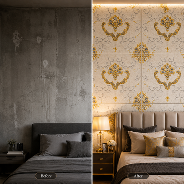 Self Adhesive Royal Design 2.25x2.25 ft Textured Foam Sheet | 5 Sq.Ft Coverage