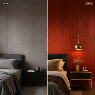 Self Adhesive Dark Brown Shade Texture Wallpaper Roll 2 Meter