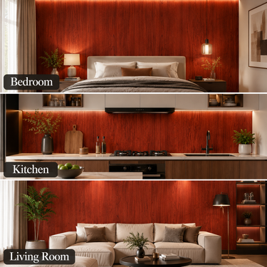 Self Adhesive Dark Brown Shade Texture Wallpaper Roll 2 Meter