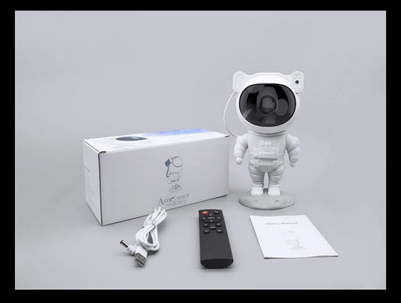 Astronaut Galaxy Projector with Remote Control - 360° Adjustable Timer Kids Astronaut Nebula Night Light, for Gifts,Baby Adults Bedroom, Gaming Room, Home and Party