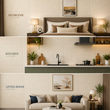 Artisan Plaster Beige Matte Ceramic Sheet - 2x2 ft