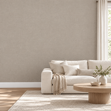 Champagne Taupe Linen Wallpaper 21 Inch × 10 Meter - image 5