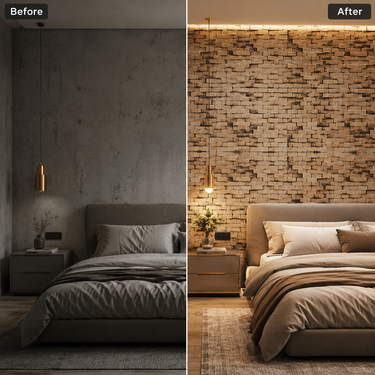 Self Adhesive 3D Cube Brick Wallpaper 10m x 18in | Industrial Wall Decor for Cafe