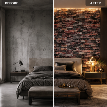 Self Adhesive Colourful Bricks Wallpaper 10m x 18in | Vibrant Brick Wall Decor