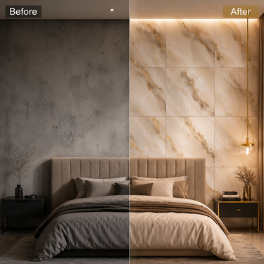 Self Adhesive Peach Abstract Texture Foam Wall Sheet 2x2 ft | 2mm Damp-Proof Decor