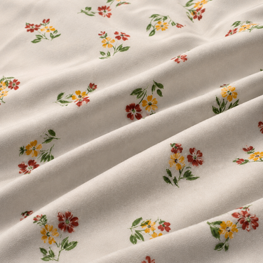 Ivory Wildflower Multicolour Floral Printed Double Bedsheet Set | Super-Soft Microfiber with 2 Pillow Covers