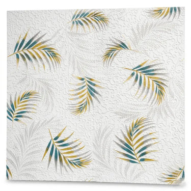 Leaves Design Textured Foam Sheet Installed on Wall – Nidhi Decor Mumbai Home Decor