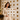 Non Self Adhesive White Small Square Copper Gold 3D PVC Wall Panel 20x20 Inch | Geometric Decorative Wall Panel | 5-Year Life (Order Minimum 5 Panels)
