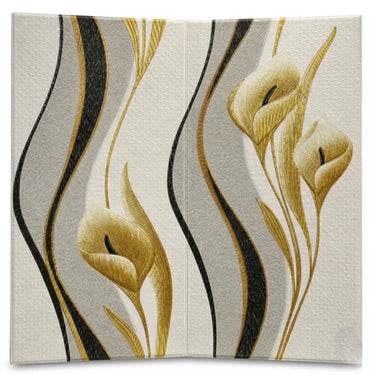 Flower Design Textured Foam Sheet Installed on Wall – Nidhi Decor Mumbai Home Decor