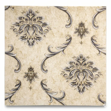Royal Flower Design Textured Foam Sheet Installed on Wall – Nidhi Decor Mumbai Home Decor