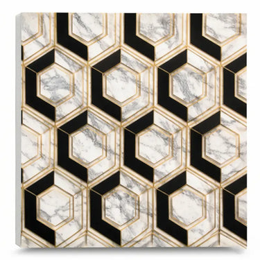 Pentagon Design Textured Foam Sheet Installed on Wall – Nidhi Decor Mumbai Home Decor