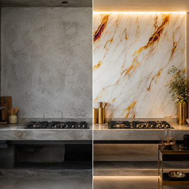 Luxury White & Gold Marble Self-Adhesive Kitchen Sticker – 2 Meter Roll