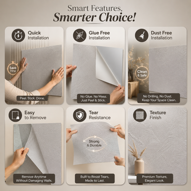 Ivory Fresco Soft Ceramic Foam Wall Sheet – 2×2 ft