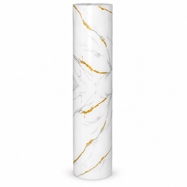 Self Adhesive White Abstract UV Foam Roll 4x9 Feet