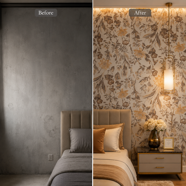 Nidhi Decor Yellow Flower Wallpaper Close-Up – Cheerful Floral Pattern 50 Sq.Ft Roll India