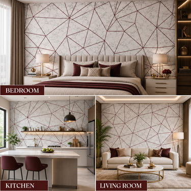 Self Adhesive Geometric Design Wallpaper 10 meter
