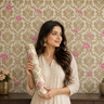 Nidhi Decor Self Adhesive Royal Flower Design Wallpaper 10m x 18in – Elegant Floral Wall Decor Mumbai