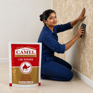Nidhi Decor Camel Premium CMC Wallpaper Adhesive 200g – Best Glue for Non-Adhesive Wallpaper Mumbai