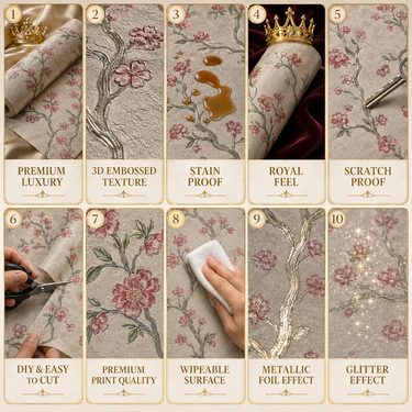 Cherry Blossom Pink Trees Wallpaper Room Mockup | Bedroom Wall Decor | Nidhi Decor Mumbai