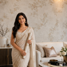 Nidhi Decor Light Yellow Leaves Non-Adhesive Wallpaper 50 Sq.Ft | Fresh Botanical Wall Decor Mumbai | CMC Adhesive