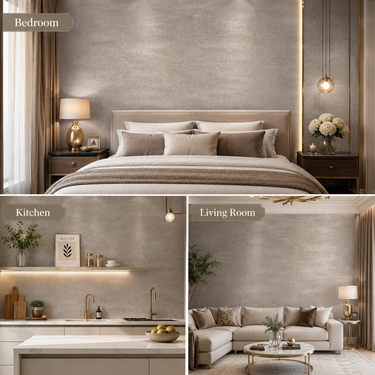 Non Self Adhesive Grey Abstract 58 SQFT Wallpaper