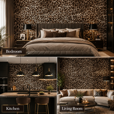 Non Self Adhesive Cheetah Pride 58 SQFT Wallpaper