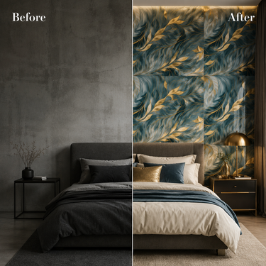 Self Adhesive PVC Foam Wall Sheet 2x2 ft (ND-179) | 2mm Damp-Proof Wall Decor