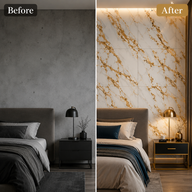 Self Adhesive PVC Foam Wall Sheet 2x2 ft (ND-125) | 2mm Damp-Proof Wall Decor