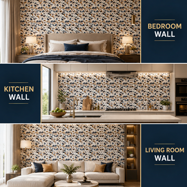 Self Adhesive PVC Foam Wall Sheet 2x2 ft (ND-177) | 2mm Damp-Proof Wall Decor