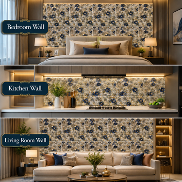 Self Adhesive PVC Foam Wall Sheet 2x2 ft (ND-175) | 2mm Damp-Proof Wall Decor