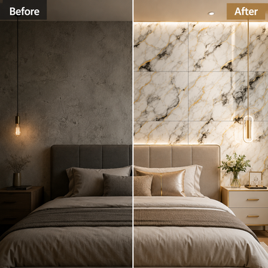 Self Adhesive PVC Foam Wall Sheet 2x2 ft (ND-152) | 2mm Damp-Proof Wall Decor