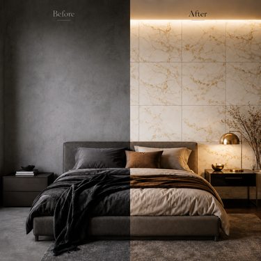 Self Adhesive PVC Foam Wall Sheet 2x2 ft (ND-092) | 2mm Damp-Proof Wall Decor