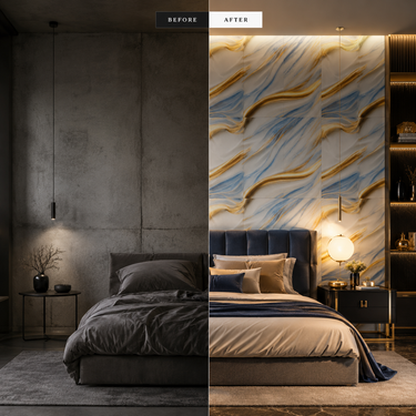 Self Adhesive PVC Foam Wall Sheet 2x2 ft (ND-102) | 2mm Damp-Proof Wall Decor