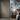 White Blue Circle Peel & Stick Wallpaper on Living Room Accent Wall – Nidhi Decor Mumbai