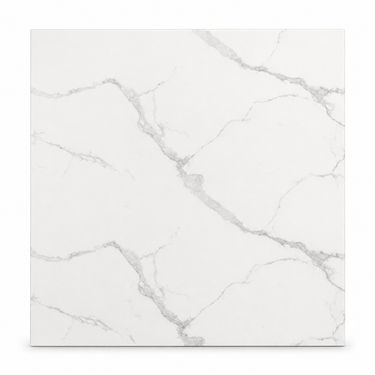 White Calacatta Marble Texture Close-Up – Self Adhesive PVC Foam Wall Sheet ND-007 | Nidhi Decor India