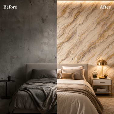 Self Adhesive PVC Foam Wall Sheet 2x2 ft (ND-176) | 2mm Damp-Proof Wall Decor