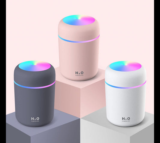 BINSBARRY Humidifier for Room Moisture, Aroma Diffuser for Home, Mist Maker, Cool Mist Humidifier, Small Quiet Air Humidifier, Ultrasonic Essential Oil Diffuser Electric (Multicolour)