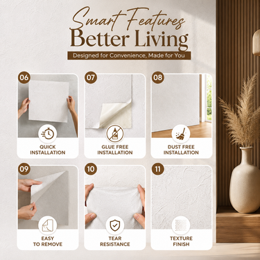 Silver Ash Fine Plaster Matte Ceramic Sheet - 2x2 ft