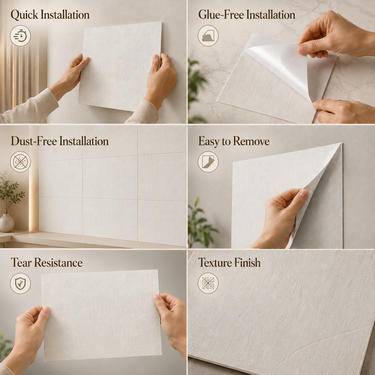 Alabaster Parchment Matte Ceramic Sheet - 2x2 ft