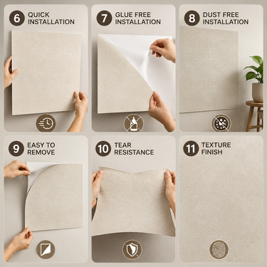 Champagne Orbit Soft Ceramic Foam Wall Sheet – 2×2 ft