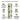 Self Adhesive White Green Circle Wallpaper Roll 10m – Nidhi Decor India Easy Installation