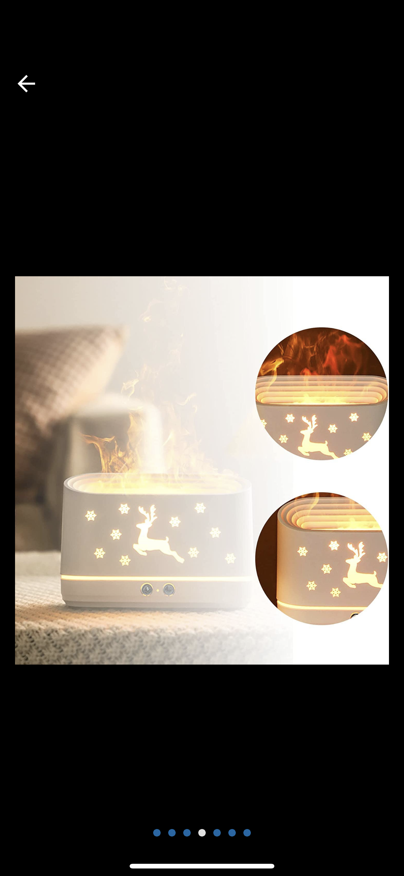 Humidifier for Home, Flame Diffuser/Atmosphere Light Humidifier -Portable Noiseless Aroma Aromatherapy Machine, Essential Oil Diffuser for Home Office (Deer Flame) (Deer)