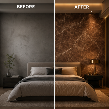 Self Adhesive Brown Texture Wallpaper 10m x 18in | Warm Earth-Tone Wall Decor